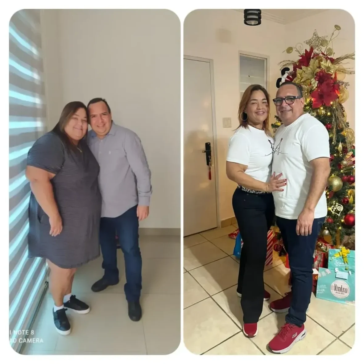 Transformación de pareja antes y después
