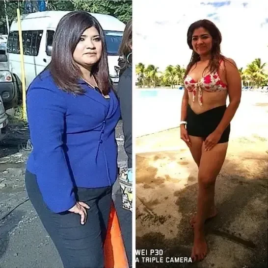 Transformación antes y después con nueva imagen personal